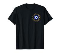 Blue Evil Eye con Simbolo di Protezione mistica per Uomini e Donne Maglietta