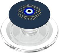 Blue Evil Eye con simbolo di protezione mistica per uomini e donne PopSockets PopGrip per MagSafe