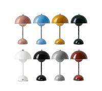 (Blue)Eye Caring LED Portable Table Lamp for School with Flowerpot Design 2025