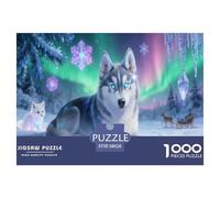 Blue Eyed Husky Puzzle Giochi 1000 Pezzi Regalo Per Lui E Per Lei Arte Interesting Puzzle Adulti Idea Regalo Per 38x26cm/1000pcs
