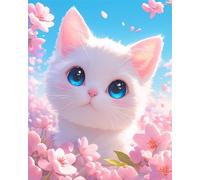 Blue Eyes 5000 Piece Jigsaw Puzzles for Adults, Colourful, Challenging & Brainteasing Adult puzzles 5000 Pieces Cat, Fun jigsaws for The Whole Family 61x41 inch