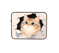 Blue Eyes - Custodia a tasca per computer portatile con gattino, borsa da lavoro per computer portatile da 17 pollici