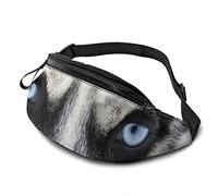 Blue Eyes Of A Dog Tasca a Tracolla Regolabile Borsa a Tracolla Borsa sul Petto per Viaggiare Escursionismo Ciclismo Corsa