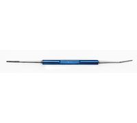 BLUE FARM | Microlima doppia in inox titanium. Confezione in blister TB 611