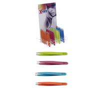 BLUE FARM | Pinze oblique decor (9,5 cm), a granchio (9,5 cm) e Soft Touch (10 cm) Espositore pinze oblique tinta unita fluo cm 9,5-24 pezzi