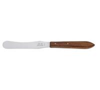 BLUE FARM | Spatola stendicera inox, manico legno, anatomica cm 21, 0805