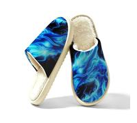 Blue Fire - Pantofole da donna con drago cinese, in memory foam, Multi, 42.5/43 EU