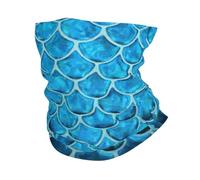 Blue Fish Scale. Stampa Sci Face Cover Freddo Sciarpa Per Uomo Donna Scaldacollo Ghetta Per Sci Corsa