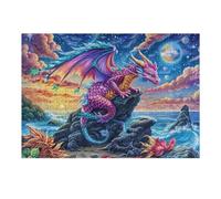 Blue Flame Dragon Puzzle 300 Pezzi Intelligenza E Logica Happy Time Gioco Educativo Sfida Per Ragazzi E Adulti Rompicapo Relax Per Serate Familiari 300 PCS