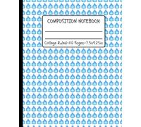 Blue Flame Emoji Composition Notebook - Modern Aesthetic Trendy Journal for Teens & Students and School: College Ruled • 110 Pages • 7.5 x 9.25 in • Soft Matte Cover