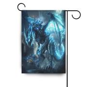 Blue Flash Technology Dragon Warrior Garden Flag Set banner per esterno per la decorazione esterna 28x40 double sided