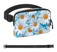 Blue Flesh Magritte Marsupio per donne e uomini, borsa a tracolla con tasche con cerniera, marsupio impermeabile con cinturino regolabile per allenamento, corsa, viaggi, escursionismo, multicolore,