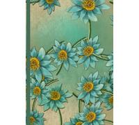 Blue Floral Hardcover Notebook: Lined Journal, 7 x 10 Inches, 200 Pages - Elegant Botanical Notebook for Writing, Notes, and Daily Use