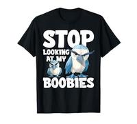 Blue Foed Booby Seabird Isole Galapagos Blue Foot Boobie Maglietta