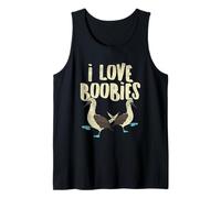 Blue-Footed Boobie Bird Birdwatcher Divertente Gioco di Parole - I Love Boobies Canotta