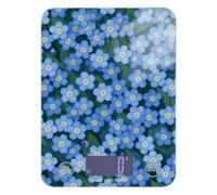 Blue Forget Me Not Flowers Easy Clean Digital Kitchen Food Scale 5kg/5g (Scenario) Piccola scala con 4 Unità per Keto Keto Keto bascula Digital de peso para comida