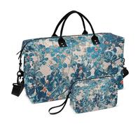 Blue Fresh - Borsone sportivo con piccolo fiore e cinturino regolabile, impermeabile, ideale per escursioni