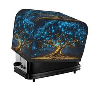Blue Fruit The Tree Of Life - Copertura per tostapane, 2 fette, per cucina, piccoli elettrodomestici, con tasche, protegge da polvere e impronte digitali
