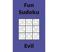 Blue Fun Sudoku Book, 9x9 Puzzles, 150 Pages, 5x8, Evil