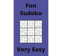 Blue Fun Sudoku Book, 9x9 Puzzles, 150 Pages, 5x8, Very Easy