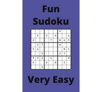Blue Fun Sudoku Book, 9x9 Puzzles, 300 Pages, 5x8, Very Easy