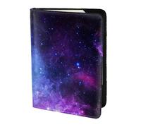 Blue Galaxy Print 5.5 "passaporto elegante viaggio documento portafoglio sicuro archiviazione per viaggiatori caso