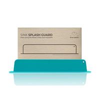 Blue Gingko, Paraspruzzi per lavandino (Design aggiornato) in Silicone di Alta qualità per lavello, Protezione per lavabo da Cucina Isola (47,8 x 7,4 cm) Verde Acqua