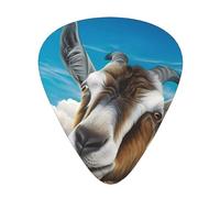 Blue Goat Print Plettri per chitarra, 12 pezzi, per ukulele, basso, accessori