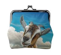Blue Goat Print Praticità Portamonete Carino Mini Portamonete da Donna (11,5 x 10,5 cm) Squisito, nero, Taglia unica