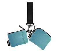 Blue Gradient - Portafogli doppi da donna, per carte d'identità, alla moda, con tasca con cerniera, per uomini e donne, 2 pezzi, Multicolore, 4.13"(L) x 3.5"(W), Accessorio da viaggio