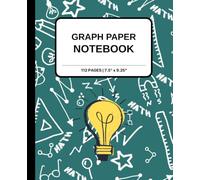 Blue Graph Paper Notebook for School, College, and High School: Math Grid Paper Journal for Students, Algebra, Geometry, Equations, Notes and Practice ... 1/4 Inch Grid | 112 Pages | 7.5 x 9. 25 Inch