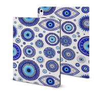 Blue Greek Evil Eyes Custodia compatibile per iPad 2020 AIR 4 (11,9 pollici) Tablet Custodie Cover protettiva Auto Wake/Sleep