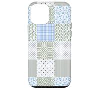 Blue Green Christmas Patchwork Pattern Cute Winter Holiday D Custodia per iPhone 12 mini