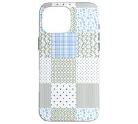 Blue Green Christmas Patchwork Pattern Cute Winter Holiday D Custodia per iPhone 16 Pro Max