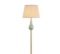 Blue Green Elegant Jingdezhen Ceramic Floor Lamp Compatible with Bed Room Bedside Living Room Foyer Study Reading Night Standing Lamp 190118 (Body Color : Multi Lampshade Color : 9009) (9010 Multi)