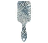 Blue Grey Stripe zebre carino spazzola per capelli bagnati Spazzola da massaggio progettata per diradare i capelli con manico ergonomico cepillo para cabello