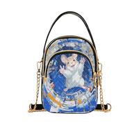 Blue Hamster Astronaut borsa a tracolla alla moda con multi tasche borse per le mamme