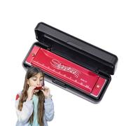 Blue harmonica 10 fori 20 toni - del per i bambini e per i bambini, introduzione a strumenti educativi musicali | Piacevole per principianti, genitori e Ce