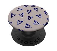 Blue Hearts Love Me Right PopSockets PopGrip Adesivo