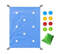 Blue Hole Tarp Team Building Game - Play cooperativo fissato per ufficio, giocattoli di collaborazione del team di mesh foglio | Kit di intrattenimento educativo della di gruppo con palla