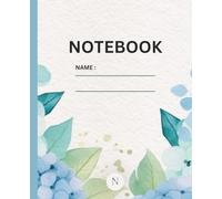 Blue Hydrangea Composition Notebook: Wide Ruled Notebook for School, Writing, Journaling & Note Taking | Soft Blue Floral Cover | 100 Pages | 7.5 x 9.25