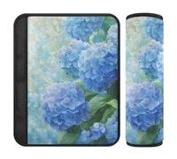 Blue Hydrangea Motto Spring Flower 2 Pack cintura di sicurezza pad protegge il collo e le spalle per berlina forro para cinturon de seguridad