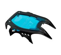 Sezione anteriore in acciaio blue ice dei ramponi harfang alpine black