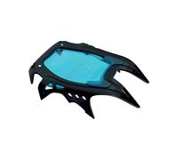 Sezione anteriore in acciaio blue ice dei ramponi harfang alpine black