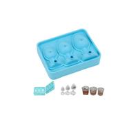 (blue)Ice Cube Mold Tray Novelty - Funny Silicone Ices Cube Tray Bar Whiskey Coffee