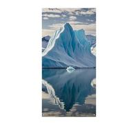 Blue Iceberg Copertura Porta Banner 90x180cm Festone Festone Stagionale Cartello di Benvenuto Decorazione Verticale Porta Appeso Per Portico Ingresso Giardino Decor