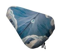 Blue Iceberg - Coprisedile per bicicletta, imbottito, extra largo, per donne e uomini, comodo, impermeabile, con coulisse, adatto per strada, montagna, esercizio, spin, colore: blu