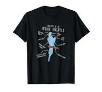 Blue Indian Ringneck Breakdown - Umorismo uccello carino Maglietta