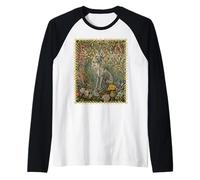 Blue Italian Greyhound in Un Vecchio Giardino Inglese Maglia con Maniche Raglan
