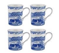 Blue Italian - Set di 4 Tazze, Porcellana, Blu e Bianco, 8.5 x 12 x 10.5 cm